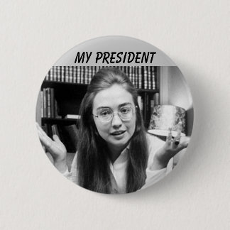 HILLARY CLINTON VOOR PRESIDENT RONDE BUTTON 5,7 CM