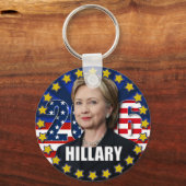 Hillary Clinton voor president Sleutelhanger 2016 (Voorkant)