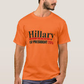 Hillary Clinton voor President T-shirt (Voorkant)