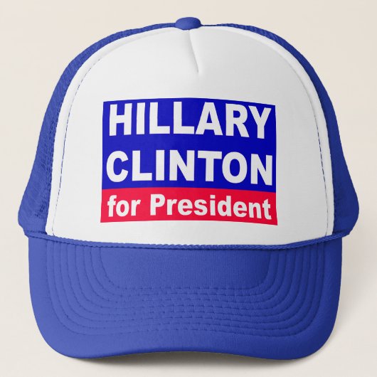 Hillary Clinton voor President Trucker Pet (Voorkant)