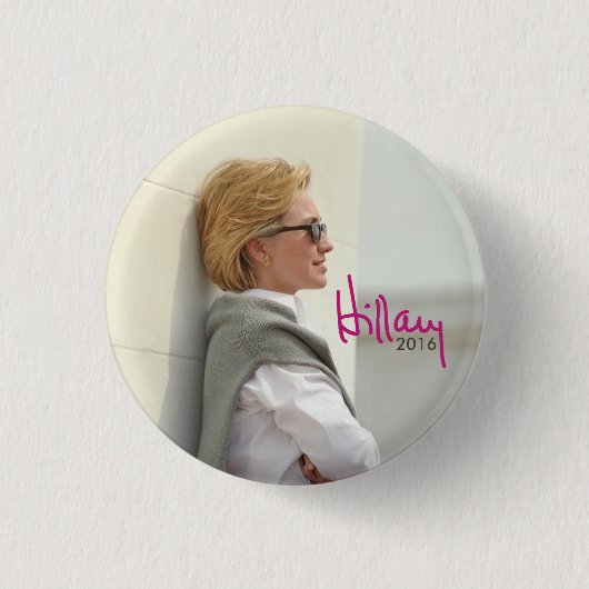 Hillary Clinton voor President (zonnebril) 2016 Ronde Button 3,2 Cm (Voorkant)