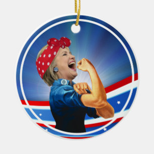 Hillary Clinton voorgedragen presidentskandidaat Keramisch Ornament