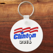 Hillary Clinton + Vrouw symbool Sleutelhanger (Voorkant)