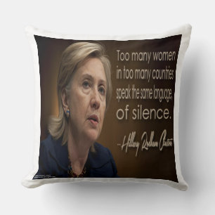 Hillary Clinton Vrouwen R Stille Katoenen Worp Kus Kussen