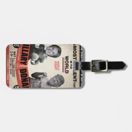 Hillary Clinton vs. Donald Trump 2016 Bagagelabel