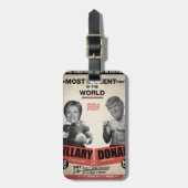 Hillary Clinton vs. Donald Trump 2016 Bagagelabel (Voorkant verticaal)