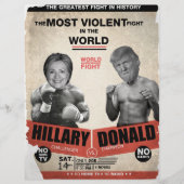 Hillary Clinton vs. Donald Trump 2016 Flyer (Voorkant)