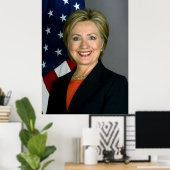 Hillary Clinton Waarde Poster Papier (Thuiskantoor)