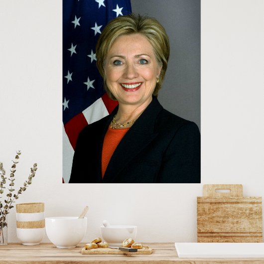 Hillary Clinton Waarde Poster Papier (Keuken)