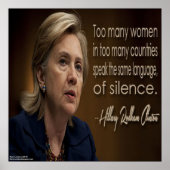 Hillary Clinton Women R Silent Poster (Voorkant)