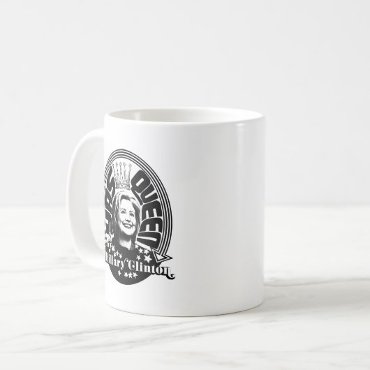Hillary Clinton Yas Queen Classic Mok (Voorkant links)