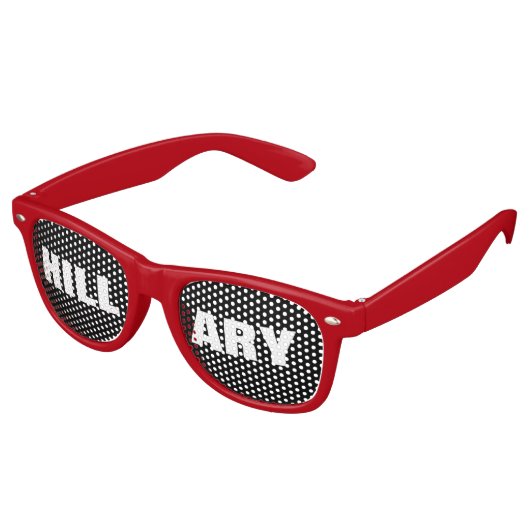 Hillary Clinton zonnebril Hillary Clinton glazen (Gekanteld)