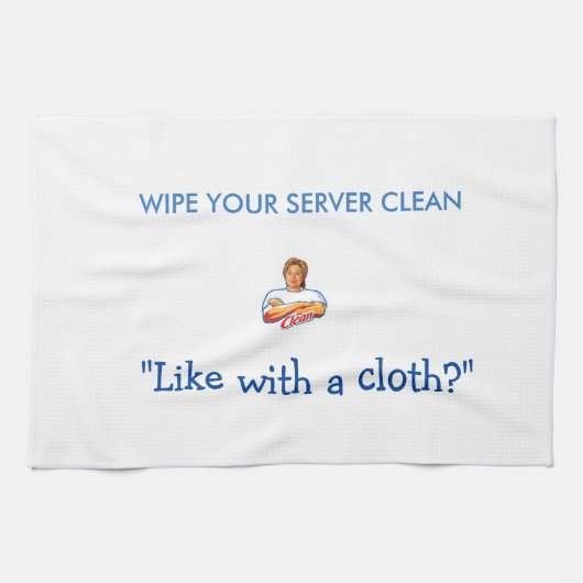 Hillary Cloth - Veeg uw server schoon! Theedoek (Horizontaal)