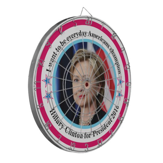 hillary dartbord (Voorkant Links)
