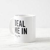 Hillary - Deal me in - Koffiemok (Voorkant links)
