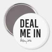 Hillary - Deal me in - Magneet (Voorkant / Achterkant)