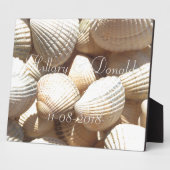 Hillary & Donald Wedding Exotic Bridal Sea Shells Fotoplaat (Zijkant)