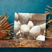 Hillary & Donald Wedding Exotic Bridal Sea Shells Fotoplaat (Zijkant)