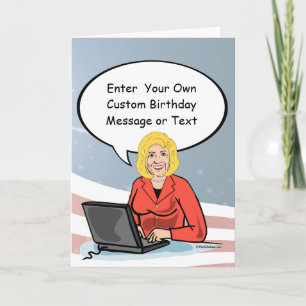 Hillary Email Card - pas Uw Bericht aan - - Gr Kaart