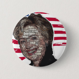 Hillary Email Scam Afbeelding Ronde Button 5,7 Cm