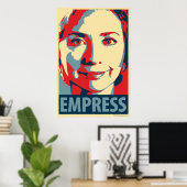 Hillary (Empress): Obama parody poster (Thuiskantoor)