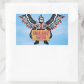 HILLARY EN HET LEGER VAN VLIEGENDE APEN RECHTHOEKIGE STICKER (Tas)