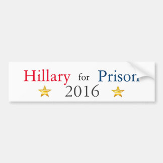 Hillary for Prison 2016 Bumpersticker