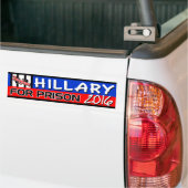 "Hillary for Prison" 2016 Bumpersticker (Op Truck)