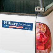 Hillary For Prison 2016 Campaign Bumpersticker (Op Truck)