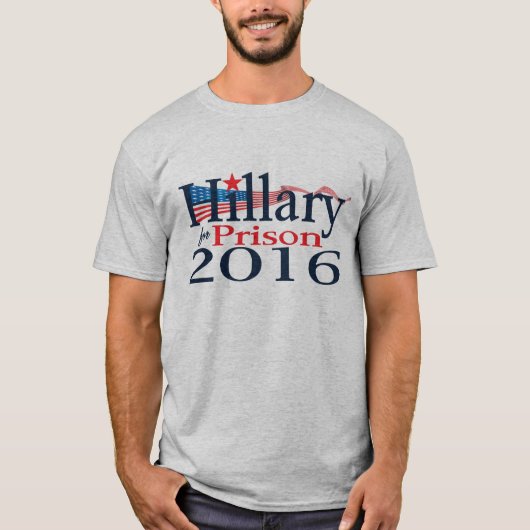 Hillary for Prison 2016 Shirt (Voorkant)