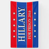 "HILLARY FOR PRISON 2016" SPANDOEK (Verticaal)