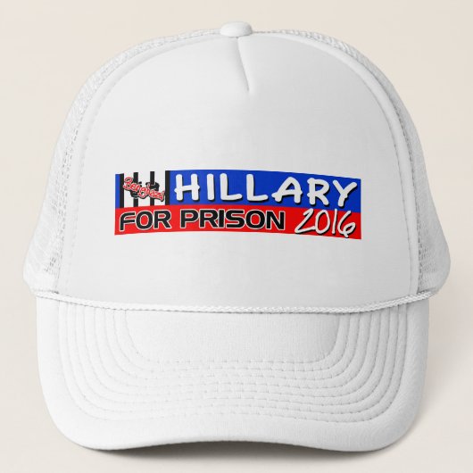 Hillary For Prison 2016! Trucker Pet (Voorkant)