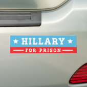 Hillary for Prison Bumpersticker (Op auto)