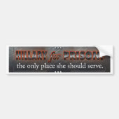 Hillary for Prison Bumpersticker (Voorkant)