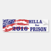Hillary for Prison Bumpersticker (Voorkant)