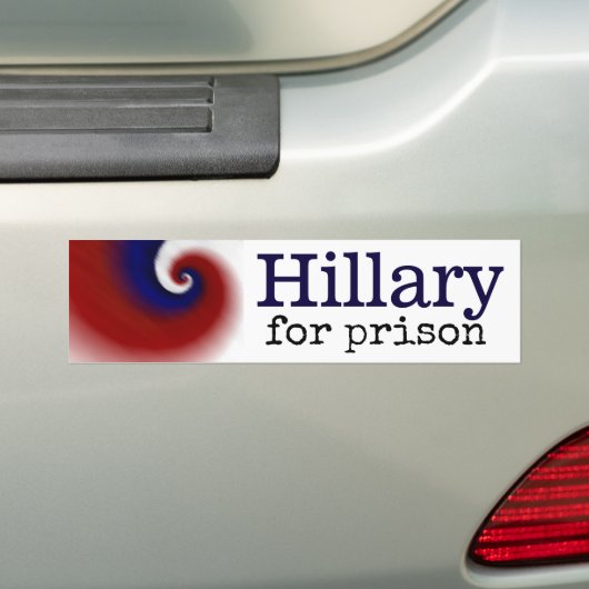 Hillary for Prison Bumpersticker (Op auto)