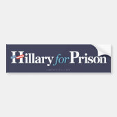 Hillary for Prison Bumpersticker (Voorkant)