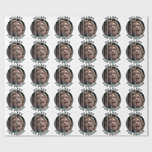 Hillary for Prison Cadeaupapier (Vlak)