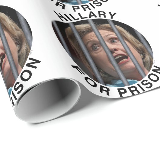 Hillary for Prison Cadeaupapier (Rol Hoek)
