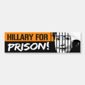 Hillary for Prison - Conservative - Bumpersticker (Voorkant)