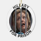 Hillary for Prison Keramisch Ornament (Links)