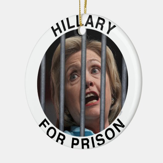 Hillary for Prison Keramisch Ornament (Links)