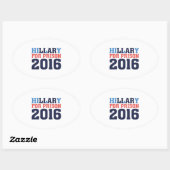 Hillary for Prison Ovale Sticker (Vel)