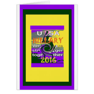 Hillary for USA President We zijn sterker samen