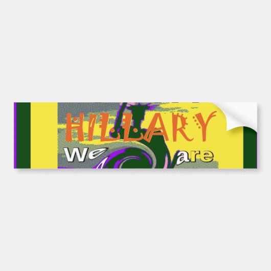 Hillary for USA President We zijn sterker samen Bumpersticker (Voorkant)