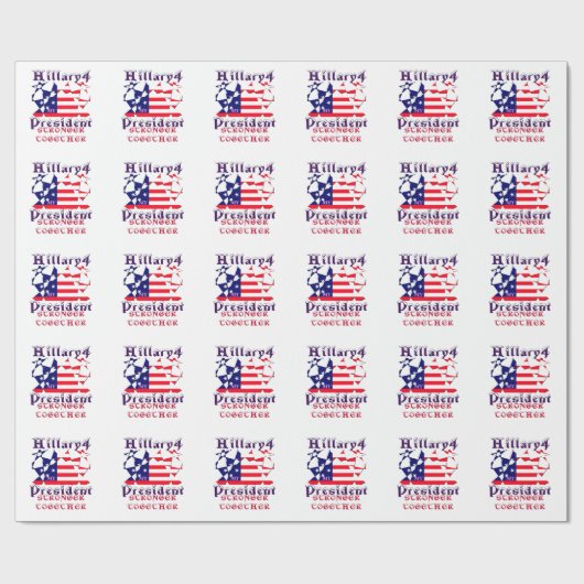 Hillary for USA President We zijn sterker samen Cadeaupapier (Vlak)