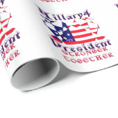 Hillary for USA President We zijn sterker samen Cadeaupapier (Rol Hoek)