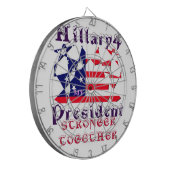 Hillary for USA President We zijn sterker samen Dartbord (Voorkant Links)