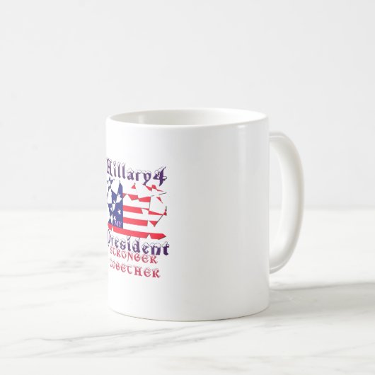 Hillary for USA President We zijn sterker samen Koffiemok (Voorkant rechts)