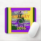 Hillary for USA President We zijn sterker samen Muismat (Met muis)